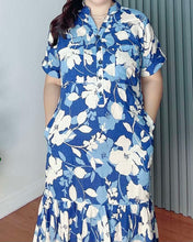 Load image into Gallery viewer, *Hailey Printed Dress 0110 (Copy)