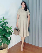 Load image into Gallery viewer, Belle Premium Linen Beige Dress 0017