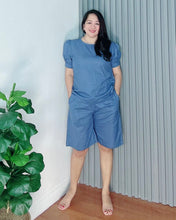 Load image into Gallery viewer, *Chloe Denim blue Premium Linen Coordinates 0009