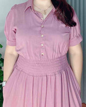 Load image into Gallery viewer, *Diana Maxi Plain Mauve Dress 0119