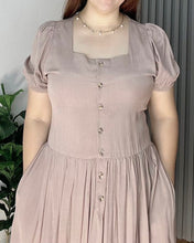 Load image into Gallery viewer, *Aubrey Taupe Plain Dress 0150