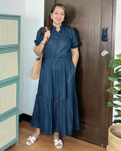 Load image into Gallery viewer, Bianca Maxi Denim Dress 0174