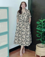 Load image into Gallery viewer, *Donna Printed Drawstring Dress 0360