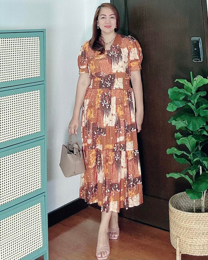 *Sigrid Maxi Printed Dress 0106