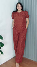Load image into Gallery viewer, Chelsea Eyelet Dark Rust Coordinates 0018