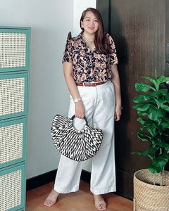 *Maria Filipiñana Inspired Eyelet Top 0032