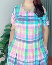 Load image into Gallery viewer, Demi Maxi Checkered Dress 0021