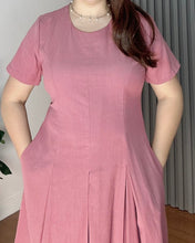 Load image into Gallery viewer, Belle Plain Cotton Linen Dress 0003