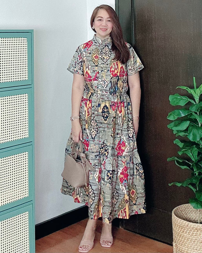 *Selena Maxi Printed Dress 0022