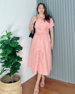 *Julia Maxi Eyelet Embroidered Dress 0017