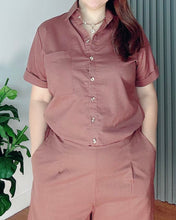 Load image into Gallery viewer, *Monique Premium Linen Choco Coordinates 0009