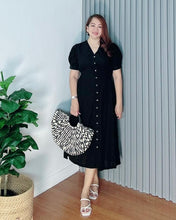 Load image into Gallery viewer, *Irish Maxi Plain Black Dress 0005