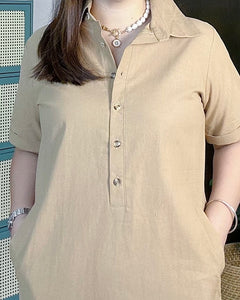 *Denise Plain Dress 0086