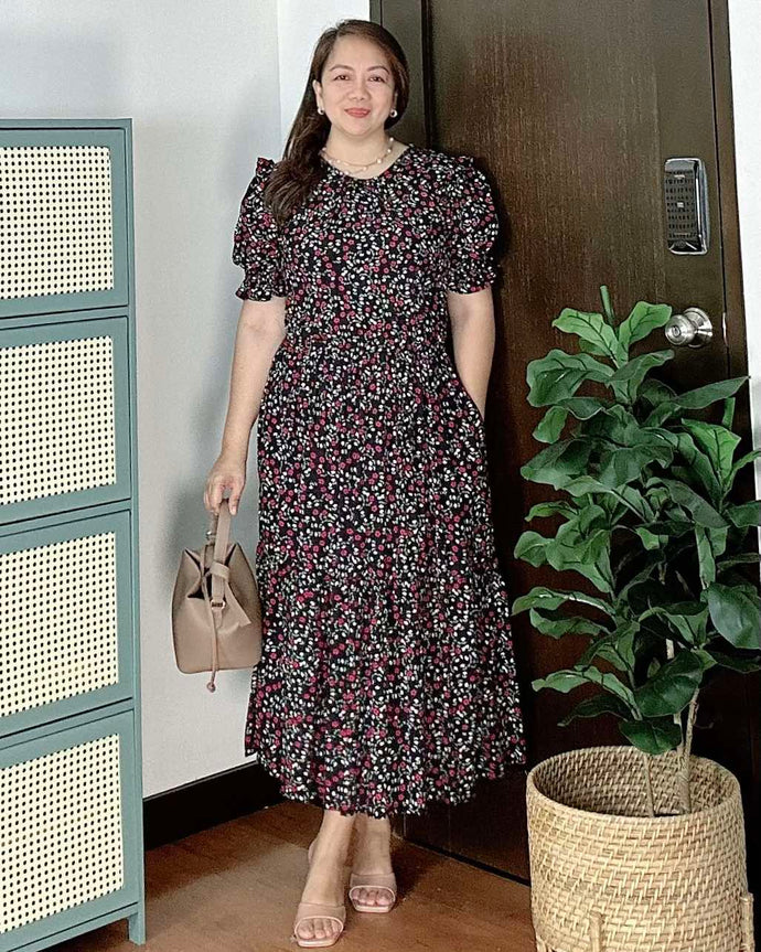 *Martha Maxi Printed Dress 0044
