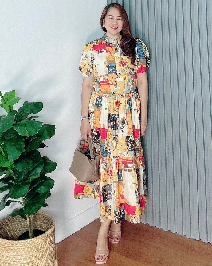 *Bianca Maxi Printed Dress 0259