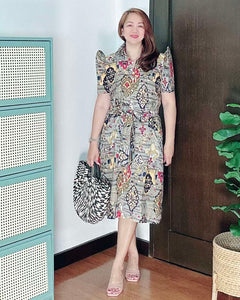 *Amor Filipiñana Printed Dress 0009