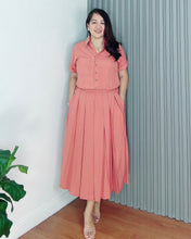 Load image into Gallery viewer, Trisha Plain Soft Linen Top and Skirt Coordinates 0033