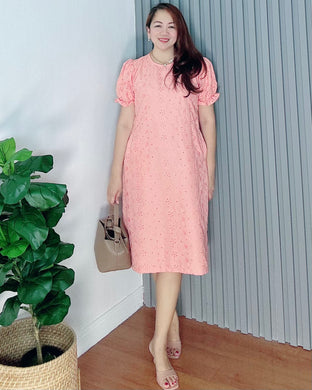Scarlet Peach  Eyelet Dress 0022