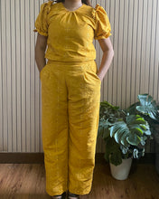 Load image into Gallery viewer, Chelsea Eyelet Mustard Coordinates 0019