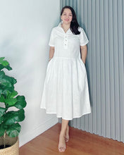 Load image into Gallery viewer, *Ara Premium Linen White Dress 0011