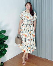 Load image into Gallery viewer, *Andi Drawstring Printed Dress 0046