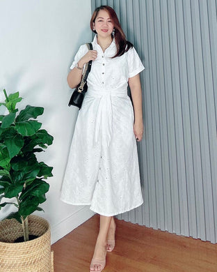 *Julia Maxi Eyelet Embroidered Dress 0019