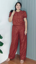 Load image into Gallery viewer, Chelsea Eyelet Dark Rust Coordinates 0018