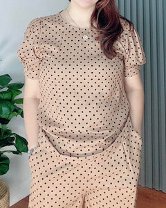 *Kendra Polka Brown Coordinates 0164