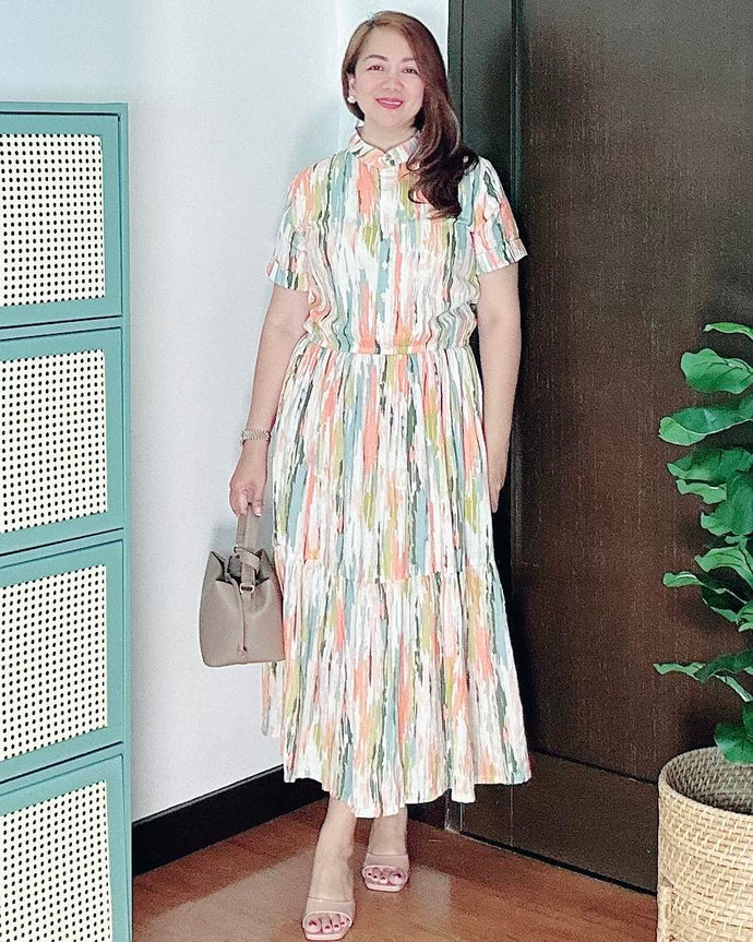 *Selena Maxi Printed Dress 0035