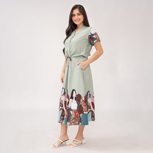 Sale! Donna Senefa Printed Dress 0320