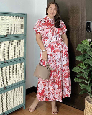 Sale! Bianca Printed Midi Dress 0239
