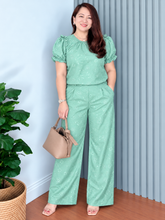 Load image into Gallery viewer, Chelsea Eyelet Sage Green Coordinates 0016