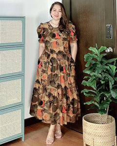 *Martha Maxi Printed Dress 0043