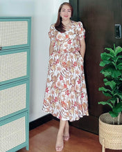 Load image into Gallery viewer, *Andi Drawstring Printed Dress 0038
