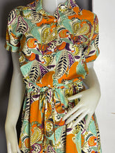 Load image into Gallery viewer, *Dahna Drawstring Printed Dress 0360