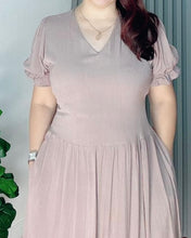 Load image into Gallery viewer, Ariana Plain Taupe Soft Linen 0141