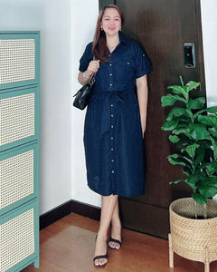 *Elena Premium Linen  Dress 0093