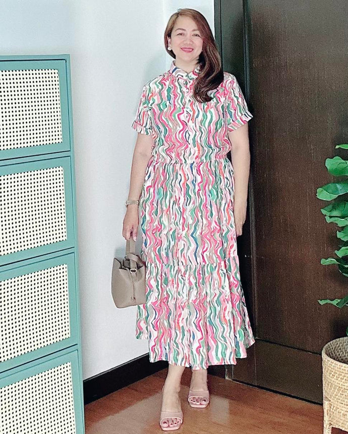 *Selena Maxi Printed Dress 0034