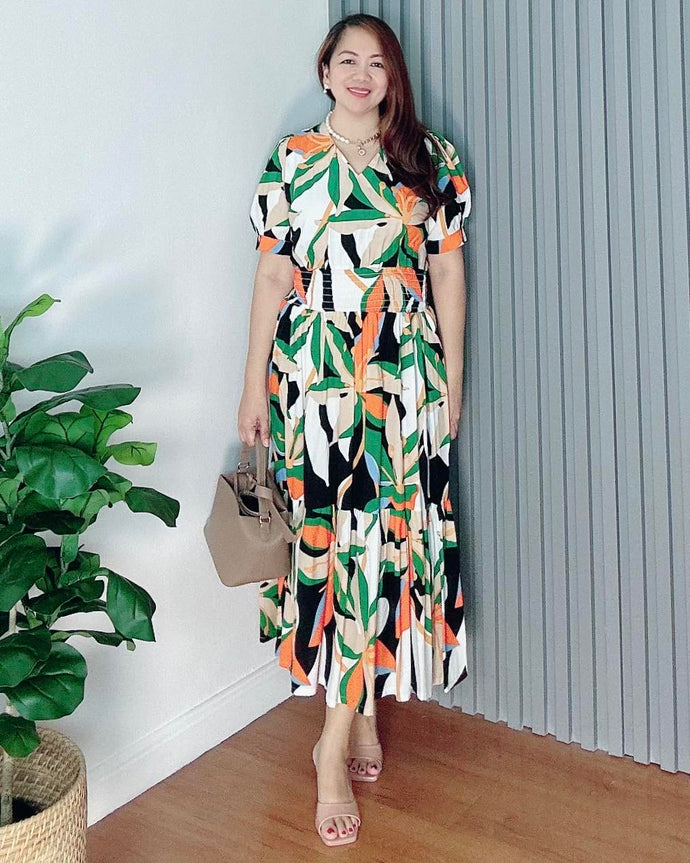 *Sigrid Maxi Printed Dress 0109