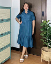 Load image into Gallery viewer, Giana Plain Soft Denim Dress 0094