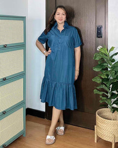 Giana Plain Soft Denim Dress 0094