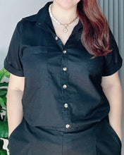 Load image into Gallery viewer, *Monique Premium Linen Black Coordinates 0006