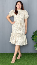 Load image into Gallery viewer, Celeste Polka Dot Puff Sleeve Tiered Dress 0001