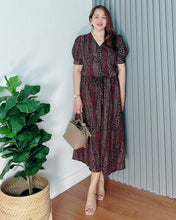 Load image into Gallery viewer, *Andi Drawstring Printed Dress 0040