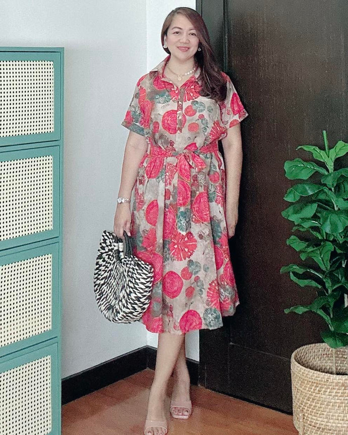 *Luna Printed Dress 0035