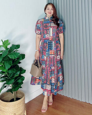 *Bianca Maxi Printed Dress 0255