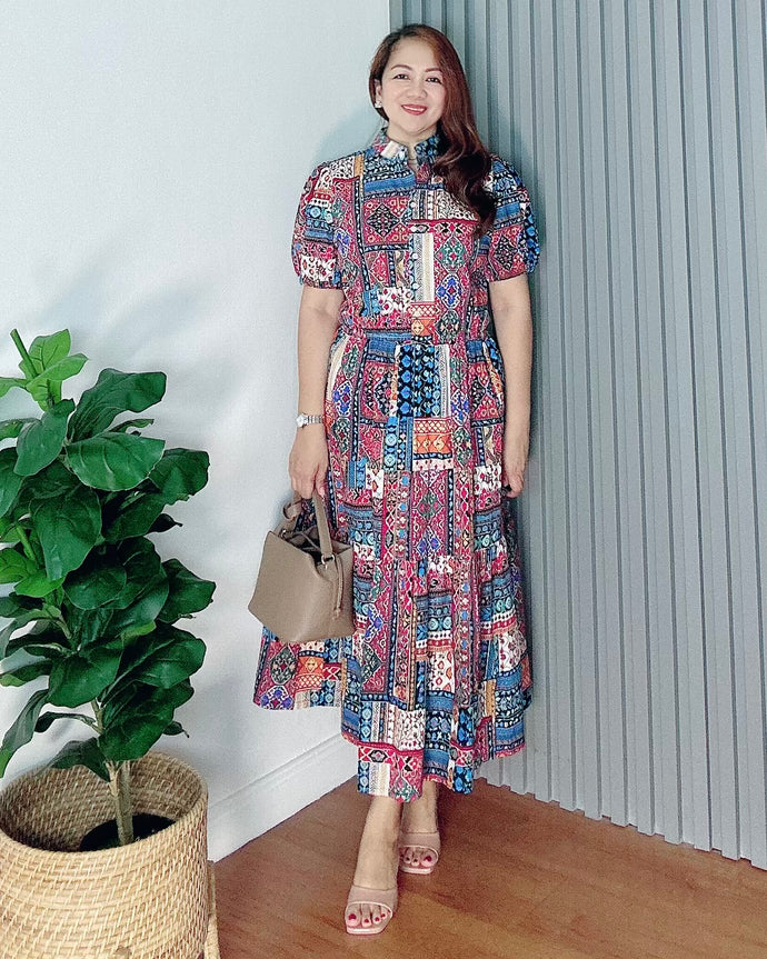 *Bianca Maxi Printed Dress 0255