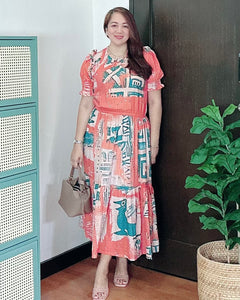 *Martha Maxi Printed Dress 0065