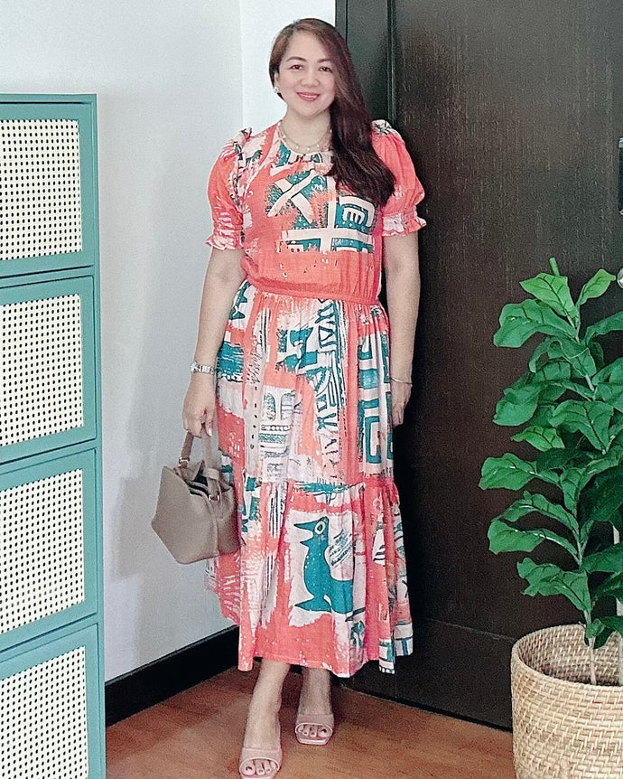 *Martha Maxi Printed Dress 0065