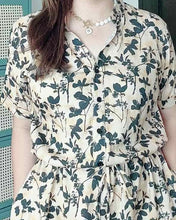 Load image into Gallery viewer, *Donna Printed Drawstring Dress 0360